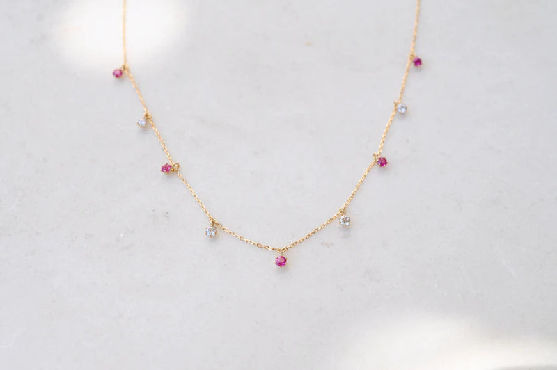 Diamond and Ruby Necklace