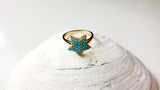 TURQUOISE STAR RING