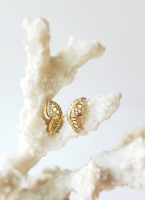 GOLD BUTTERFLY EARRINGS