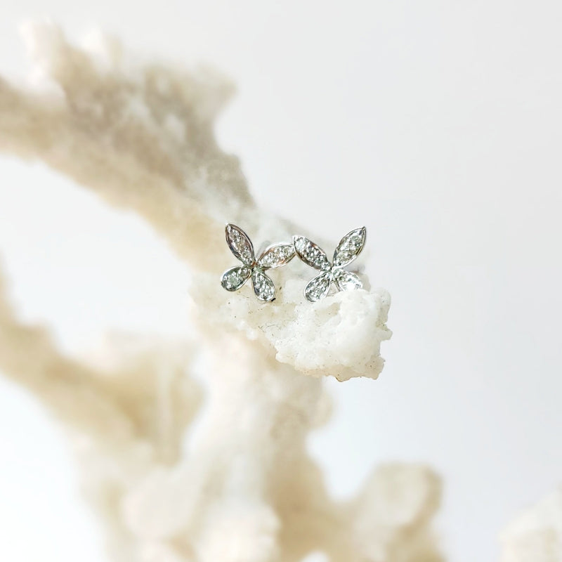 BUTTERFLY DIAMOND STUDS