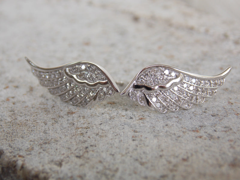 DIAMOND WING EARRINGS