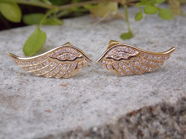 GOLD WING EARRINGS